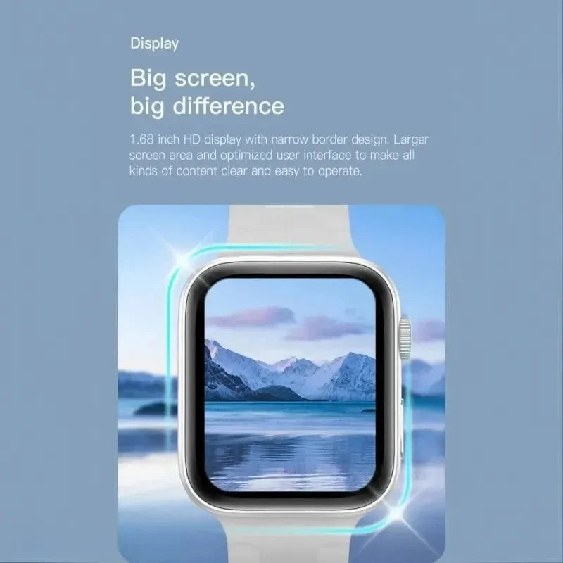 Smartwatch deportivo para hombres y mujeres, Android iOS, pantalla de 1,73", llamadas Bluetooth, monitor de ritmo cardíaco, rastreador de actividad física