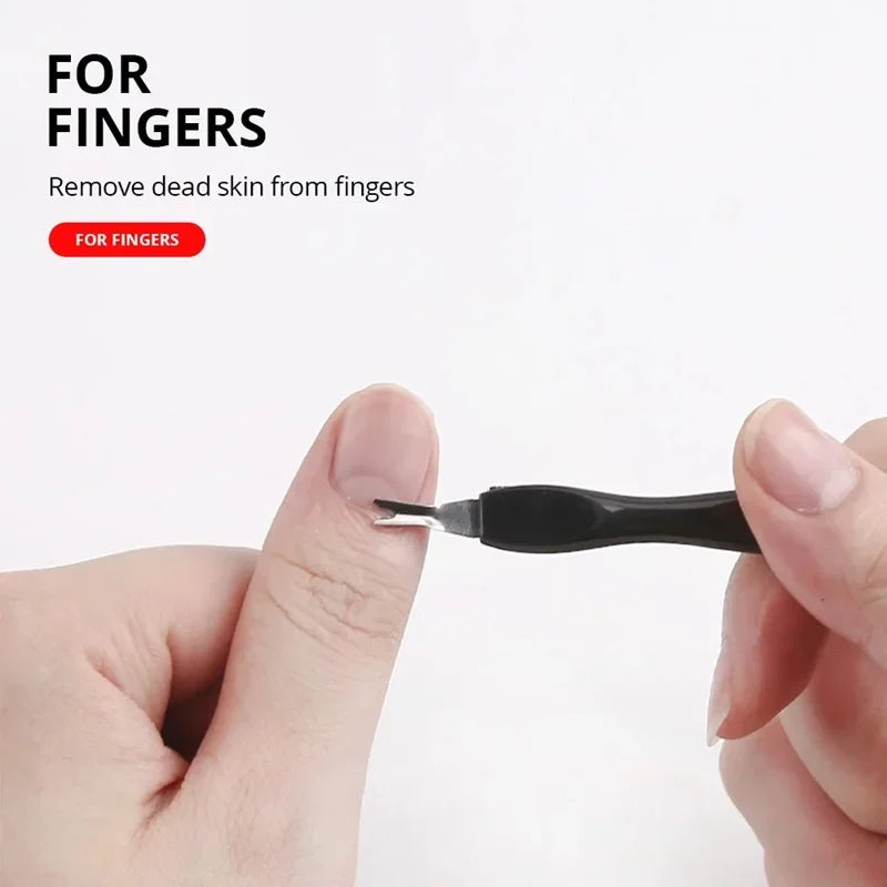 27 stk fotpleieverktøy pedikyr manikyr sett rustfritt stål peeling eksfolierende hard hud fjerner død hud fot skrubbebørste