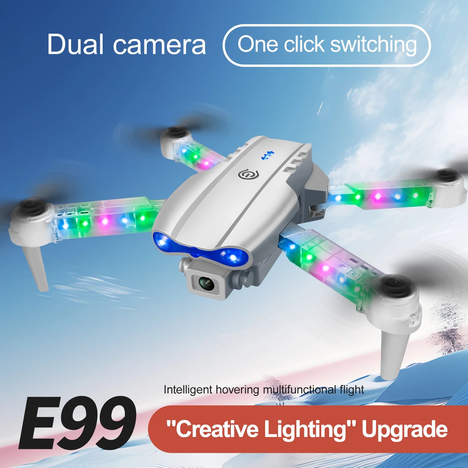 E99 Pro Dual Camera Drone MHD High Quality Folding Professional Drone with 4K Camera Remote Control Aircraft RC Quadcopter Toys