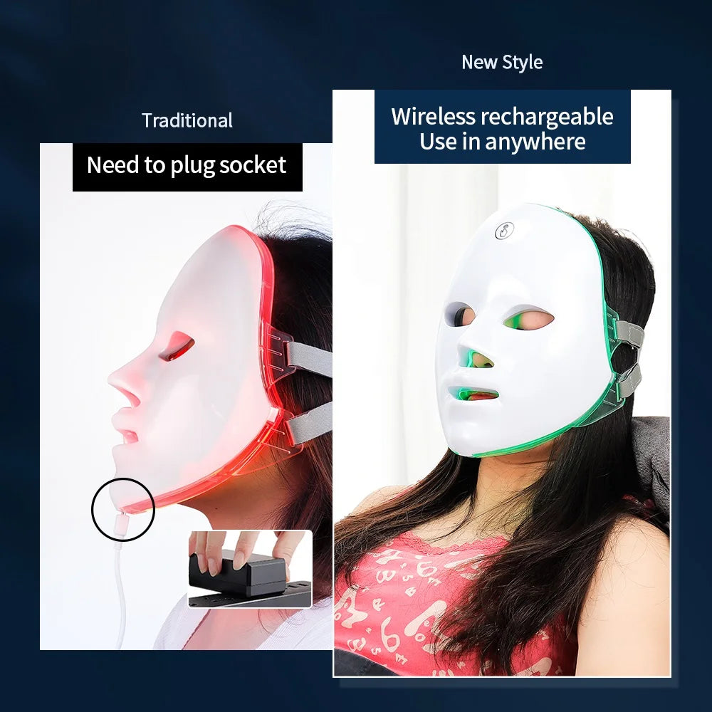 Appareil de beauté pour le visage et le cou à LED