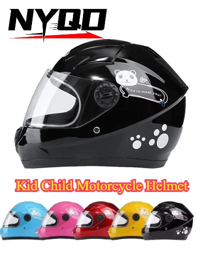 Casque de moto intégral amovible pour enfant, adapté à toutes les saisons, protection sportive pour enfants
