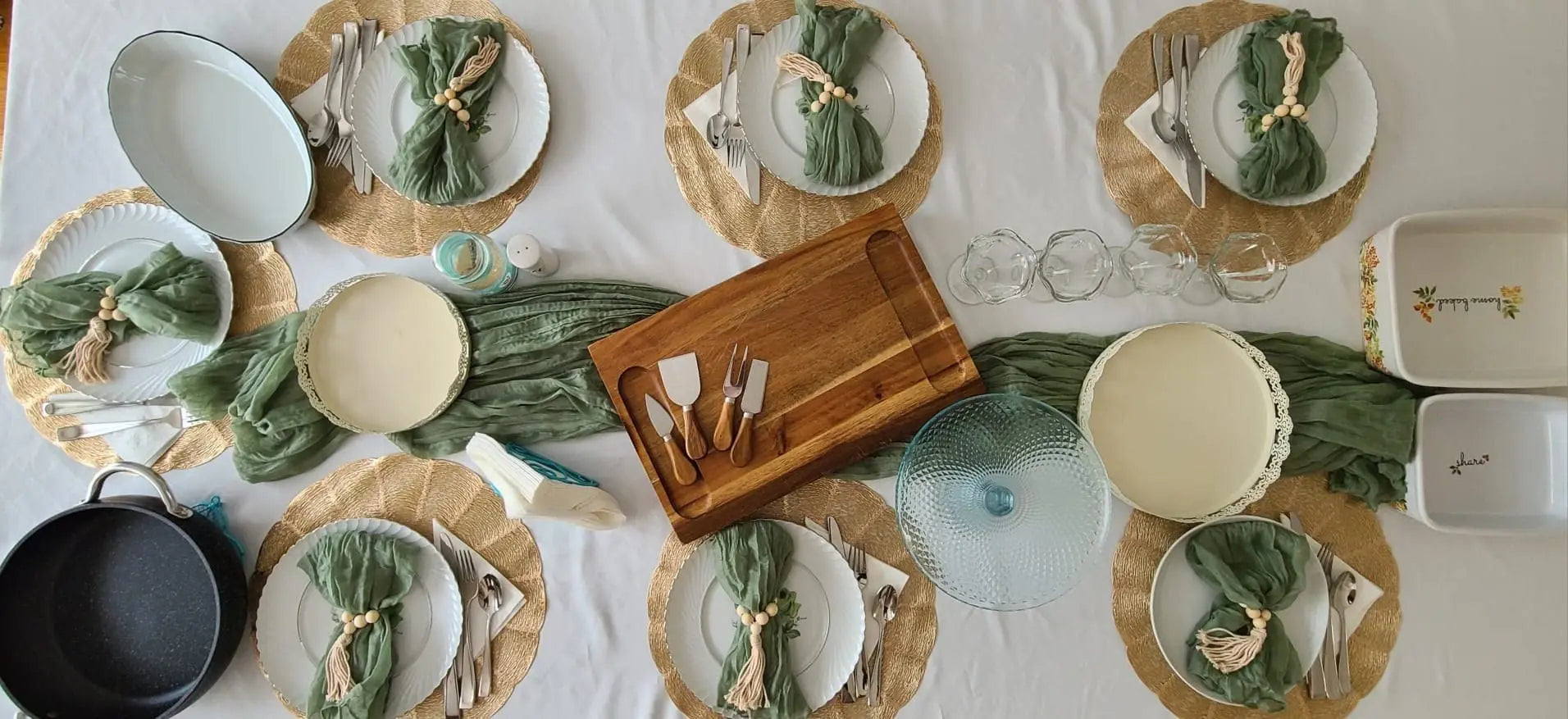 Servilletas arrugadas de 6 piezas Servilletas de algodón suave Servilletas decorativas de tela para bodas, fiestas, uso diario familiar