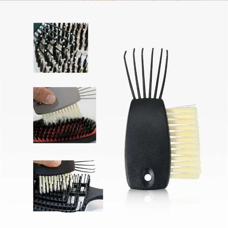 Limpiador de cepillos para el pelo, rizador, garra para el pelo, herramienta de eliminación de pelo, gancho de limpieza de metal, removedor, herramienta de limpieza de peines incrustados