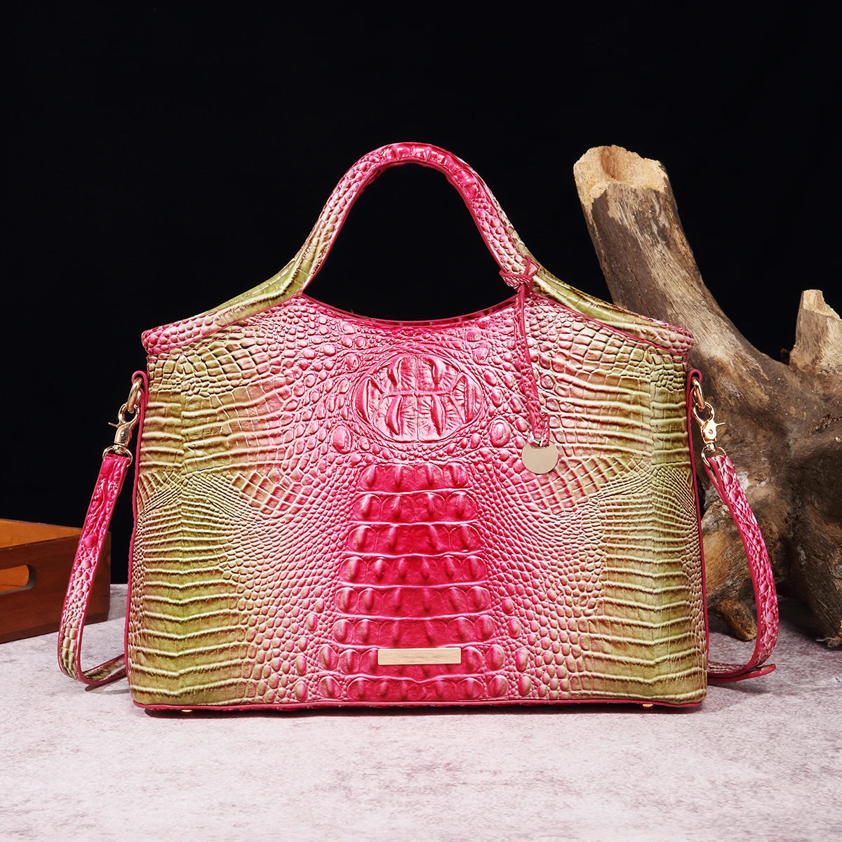 crocodile pattern colorful solid color high