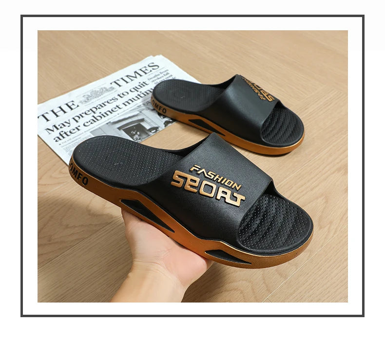 Pantuflas de hombre que se pueden llevar en verano. Sandalias de moda para hombre para baño, casa, antideslizantes, de interior y de casa