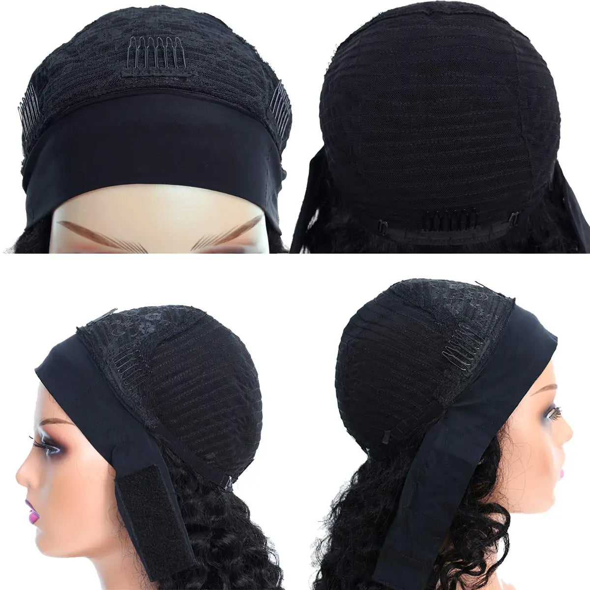 Curly Pixie Headband Wig