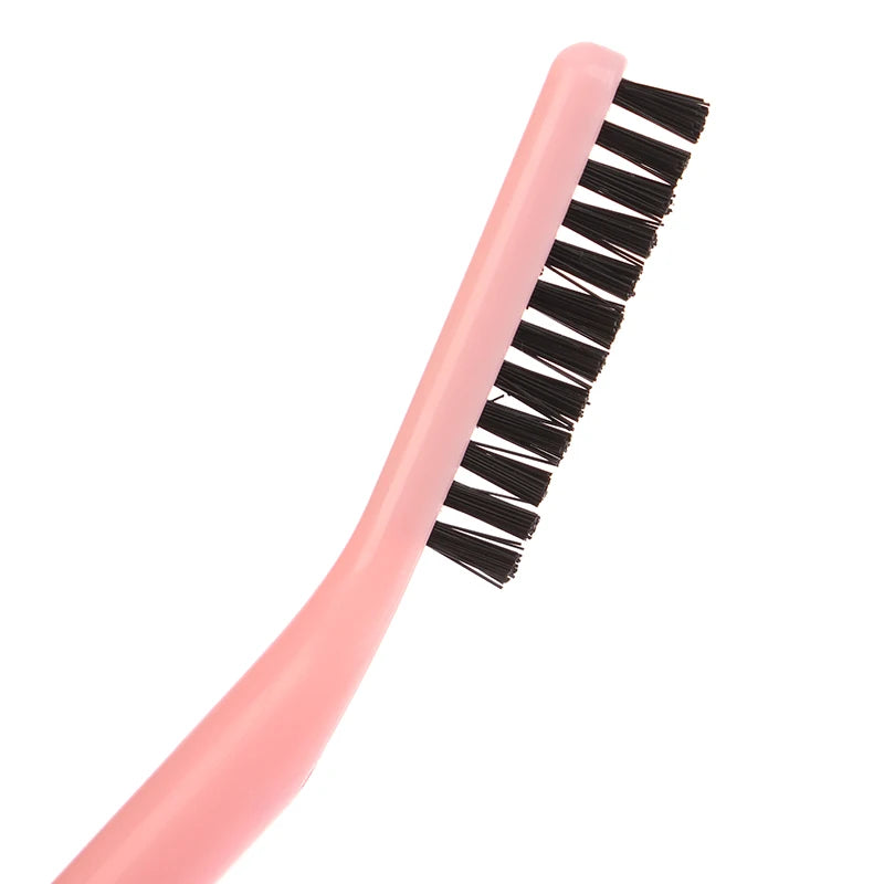 1 stk. øyenbrynsbørste med dobbel hode, vippekam, øyenbrynsvippeformer, øyenbrynsbørste for pleie av bryn, gjenbrukbart sminkeverktøy