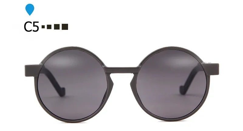 SORVINO Round Women Steampunk Sunglasses Red Yellow Gradient Sun Glasses Fashion Brand Designer Men Trendy Shades UV400 Gafas