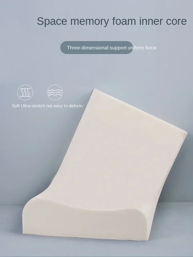Almohada larga de espuma viscoelástica, almohada protectora cervical de rebote lento, almohada de maternidad con forma para dormir, almohadas ortopédicas