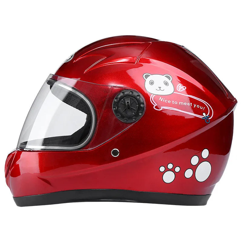 Casque de moto intégral amovible pour enfant, adapté à toutes les saisons, protection sportive pour enfants