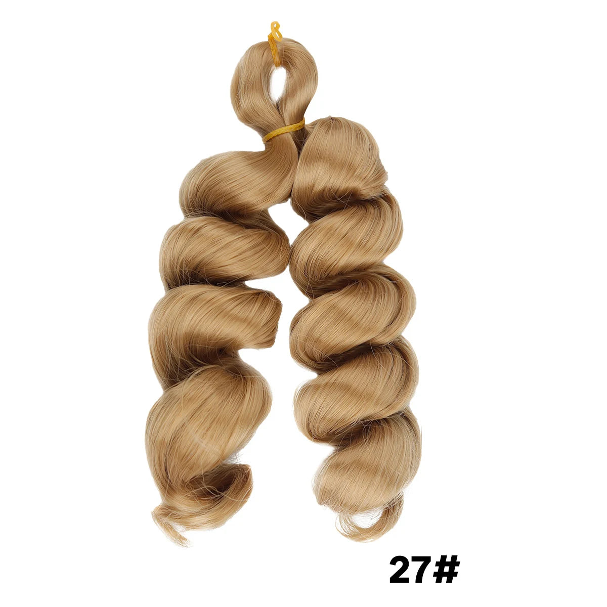 Synthetic Hair Extensions for Boho Braids & Twists French Curl Crochet Braiding wig Ginger Brown Loose Wave Spiral Curl Braiding