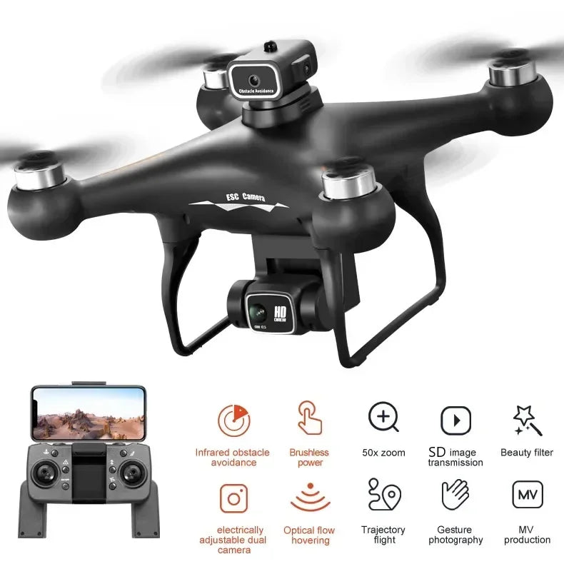 S116 MAX FPV Drone – Dual 8K Cameras, Triple Battery, 360° Smart Avoidance