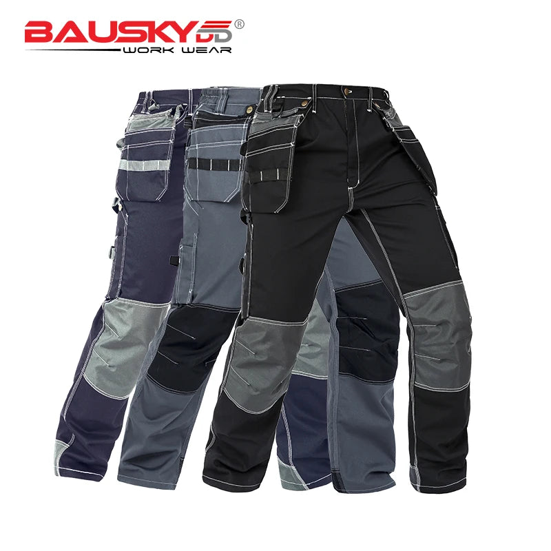 Pantalones de trabajo de hombre Craftsman, nuevos, de alta calidad, con múltiples bolsillos, pantalones de trabajo, ropa de trabajo de mecánico