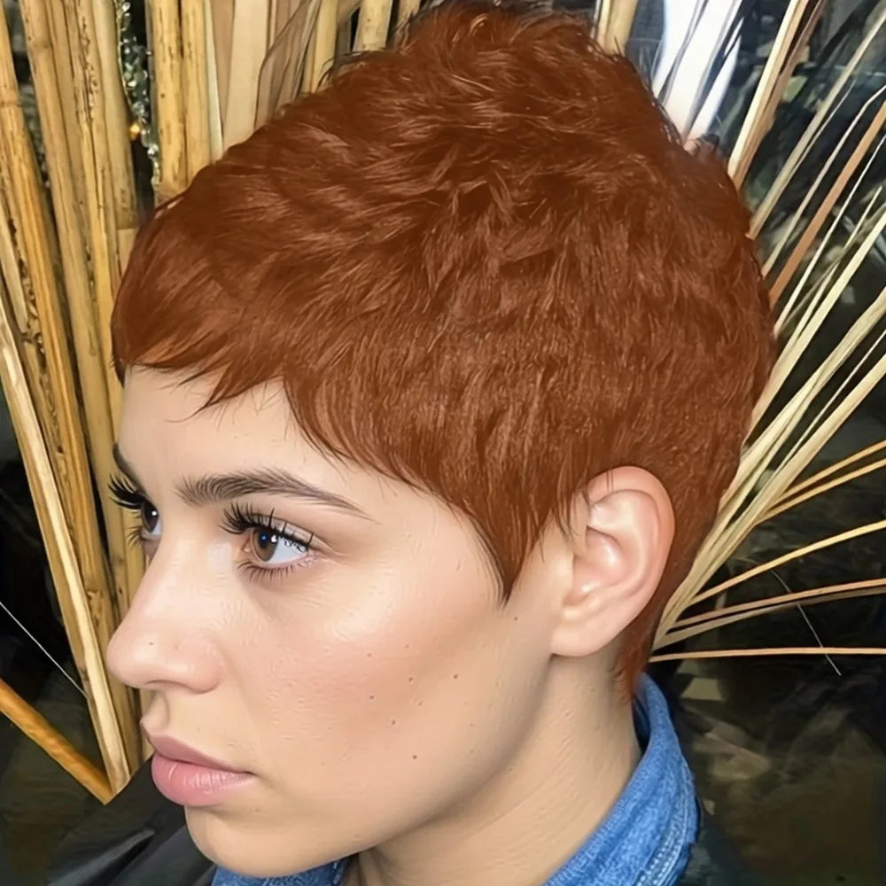 Remy Pixie Cut Wig