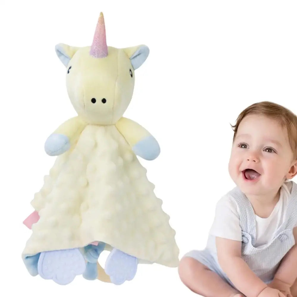 Manta de seguridad de peluche para niña, manta de peluche suave para niños, juguete de peluche unisex para niños y niñas