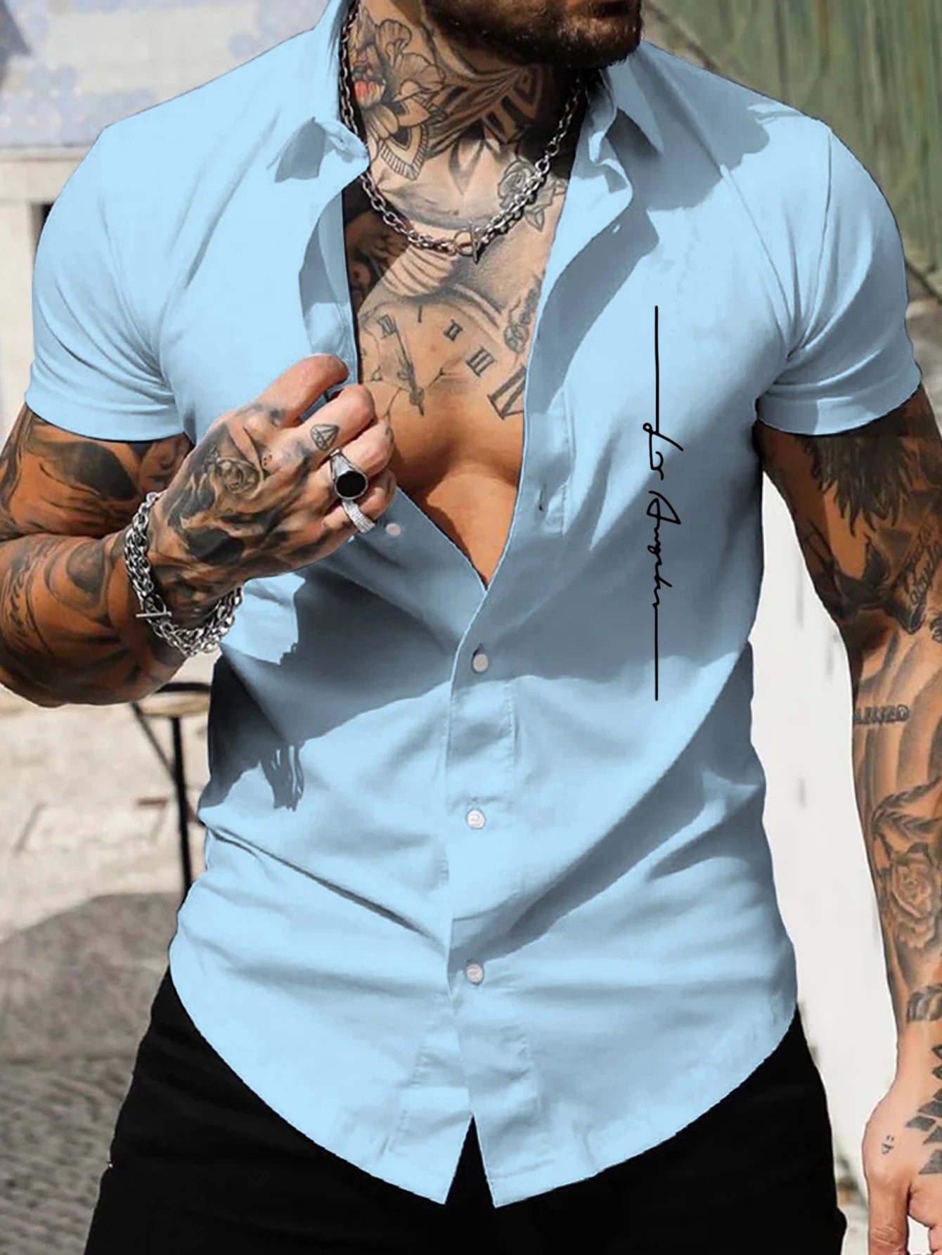 Camiseta de manga corta para hombre Camiseta de fitness para hombre Camiseta deportiva de verano elástica transpirable ajustada de manga corta que resalta los músculos