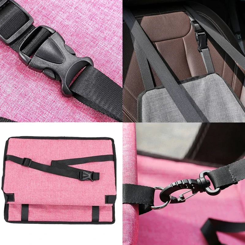 Bolsa de viaje de malla colgante, plegable, para accesorios de viaje, doble grosor, impermeable, con 5 colores, suministros para mascotas, alfombra para perros, manta, bolsa de seguridad para el asiento del coche de mascotas