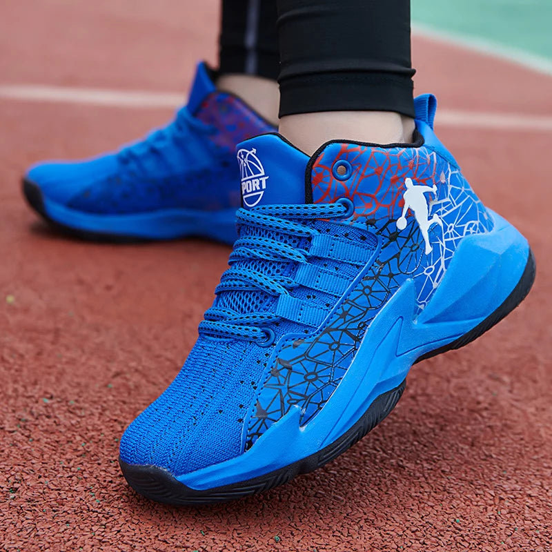 Zapatillas de baloncesto para niños – Antideslizantes, transpirables y diseñadas para el juego activo