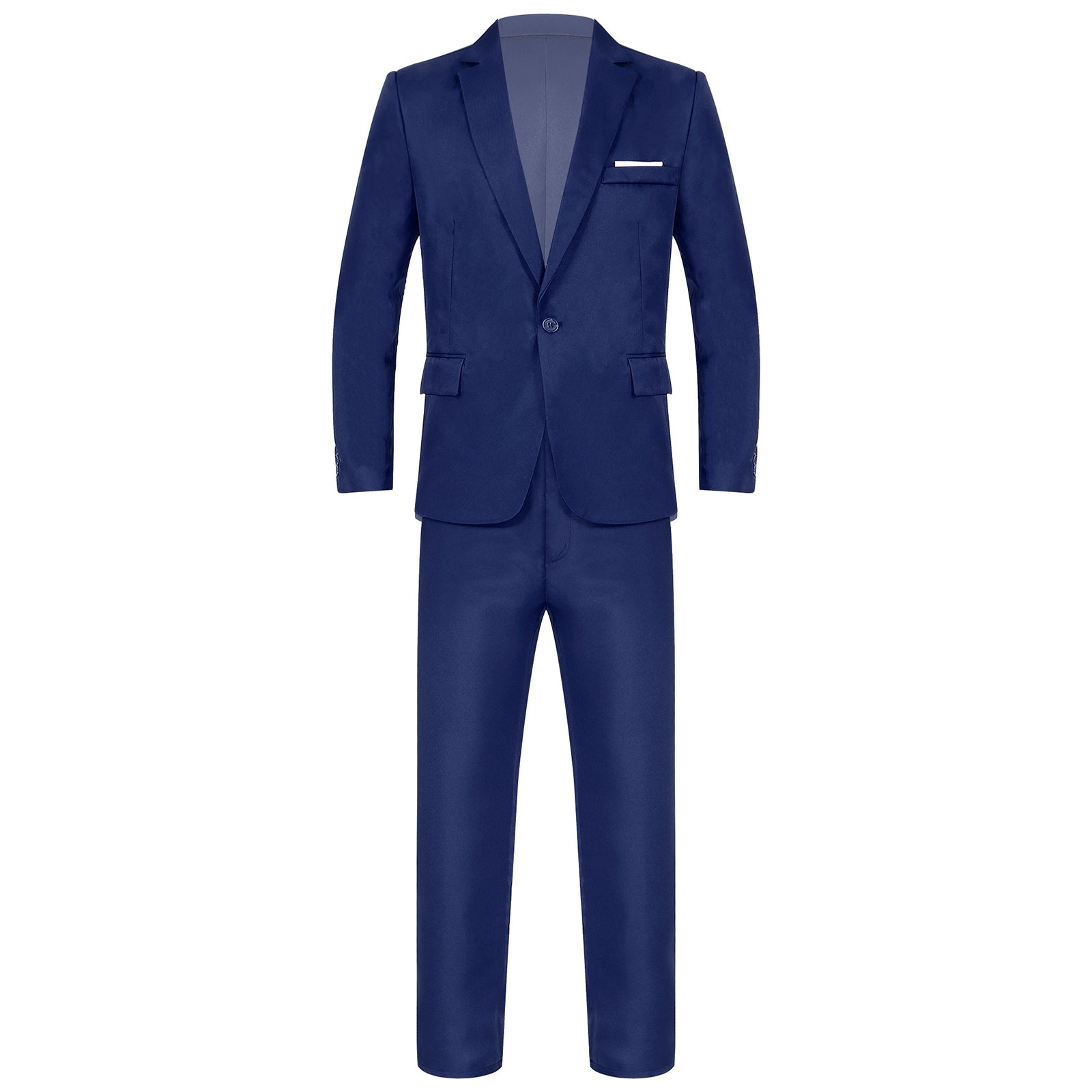 Traje de hombre de caballero de 2 piezas, uniforme formal, chaqueta de blazer de manga larga con solapa y pantalón, trajes para reuniones de oficina, negocios y fiestas de boda