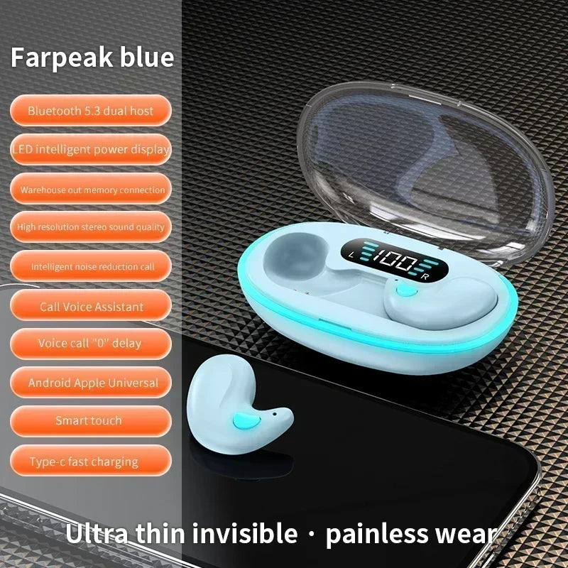 Auriculares inalámbricos Bluetooth 5.3 X55 – Auriculares deportivos y para dormir con reducción de ruido