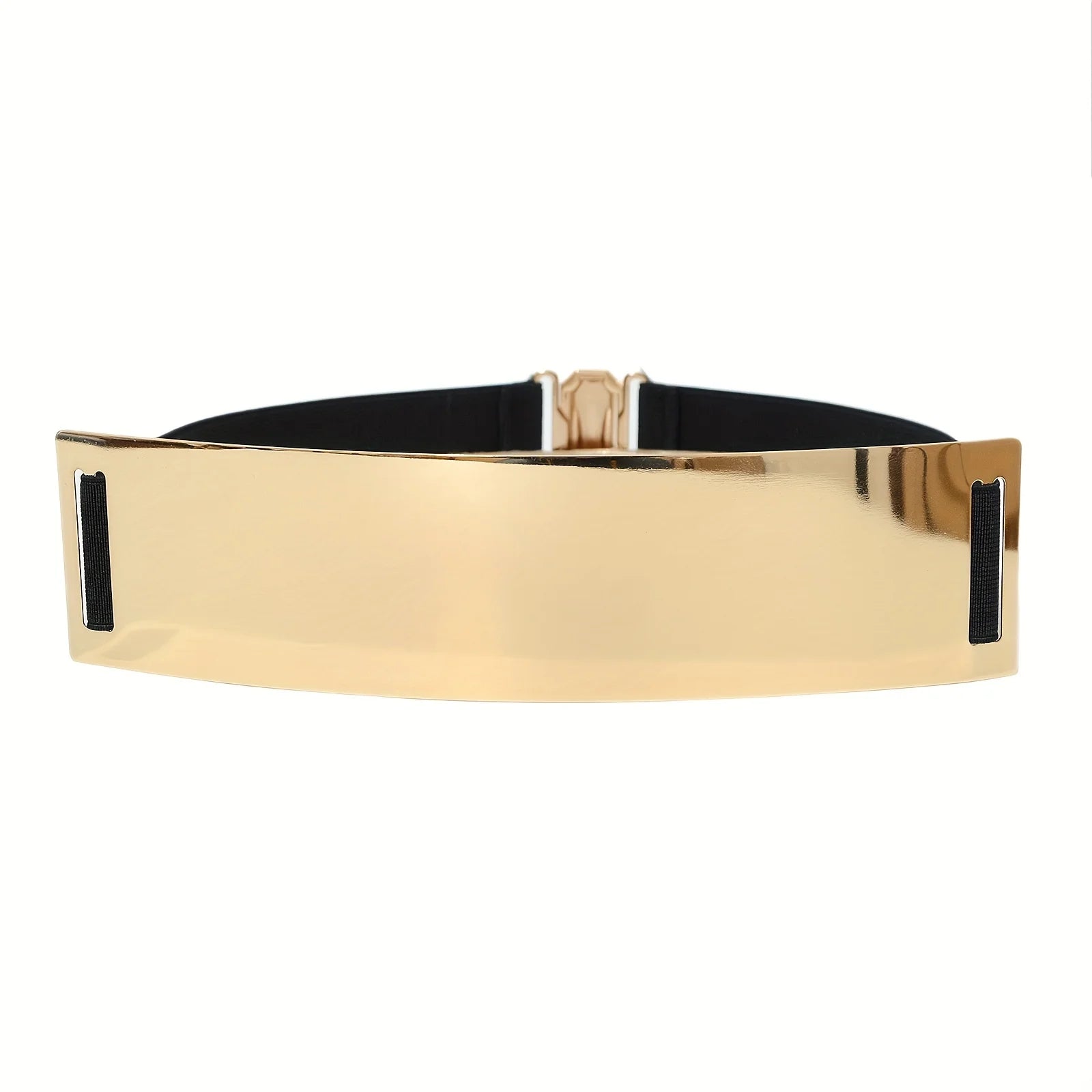 Metallic Wide Waist Belt