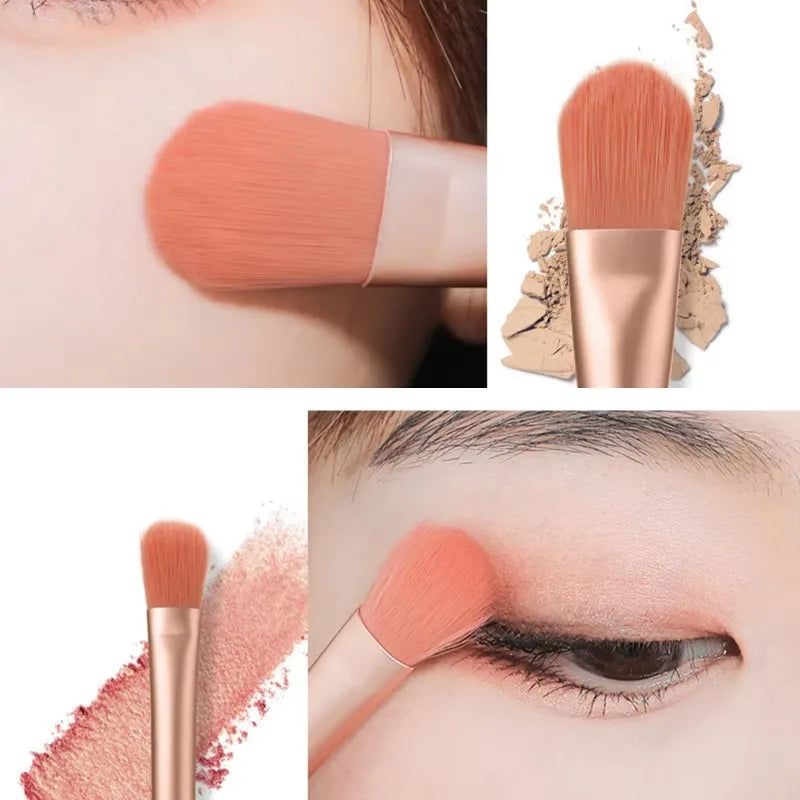 Lot de 8 pinceaux de maquillage portables pour fard à paupières, fond de teint, estompeur, doux et moelleux, pour cosmétiques, anti-cernes, outil de maquillage professionnel