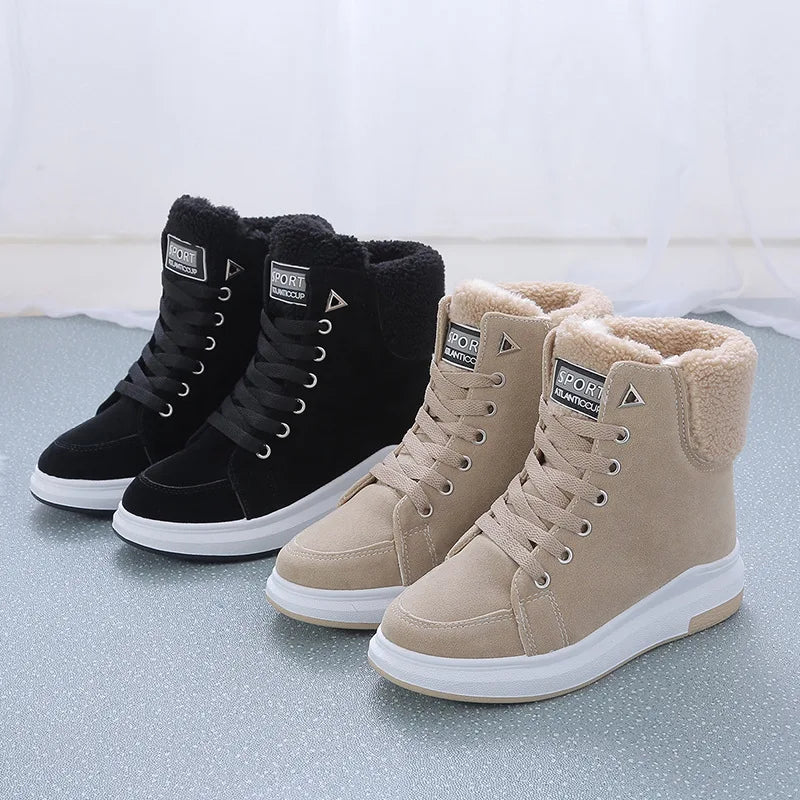 Platform Fur Winter Sneakers
