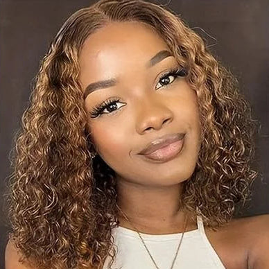 Ombre Curly Bob Wig