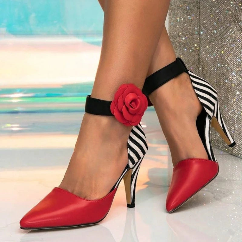 Elegant Floral Leopard Heels – Bold, Chic & Perfect for Any Occasion