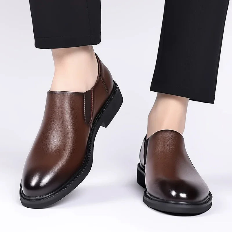 Zapatos formales italianos para hombre, zapatos de vestir de negocios de cuero para boda, zapatos Oxford para hombre, zapatos de oficina Scarpe Uomo Eleganti