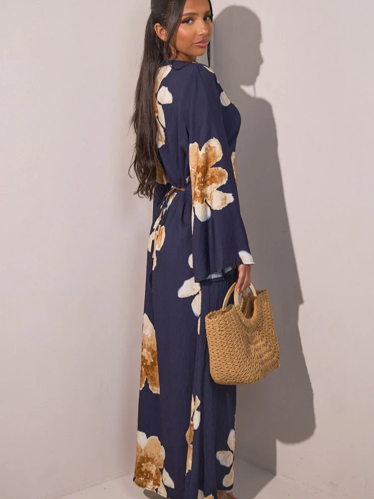 Eid Abaya Vestido de Fiesta Estampado para Mujer Jalabiya Musulmana Dubái Vestidos Largos Fiesta Caftán Kaftán Túnica Larga Árabe Vestidos de Ramadán 2025