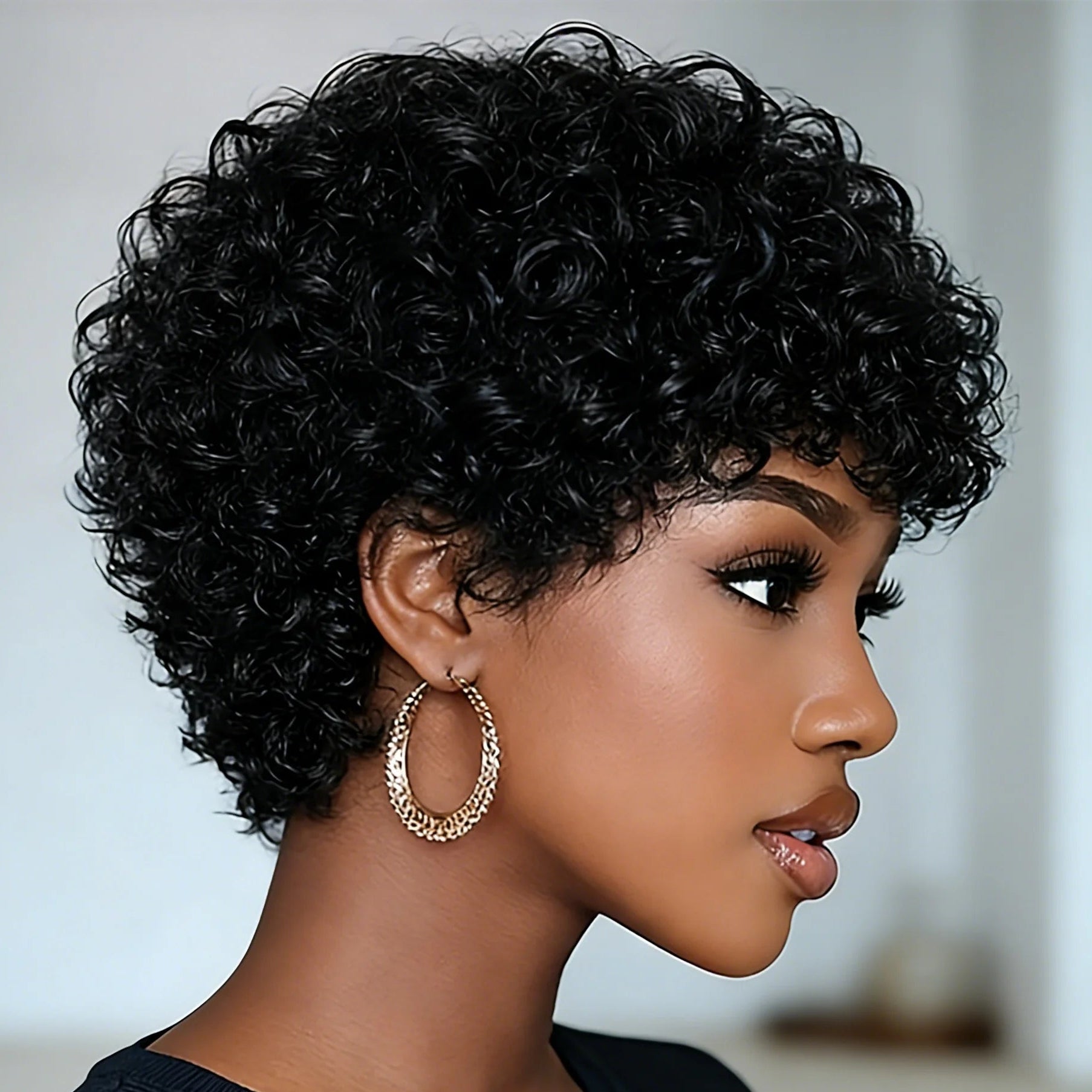 Afro Curly Pixie Wig