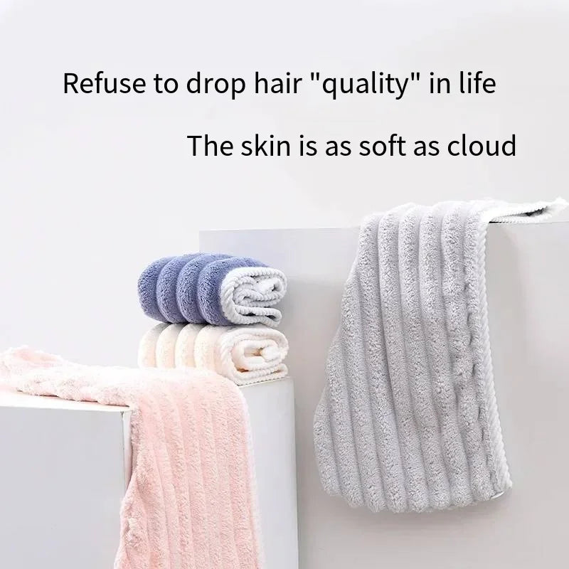 Gorro para el pelo seco para mujeres, pañuelo engrosado y súper absorbente para secar el pelo, gorro de secado rápido, toalla para el pelo seco