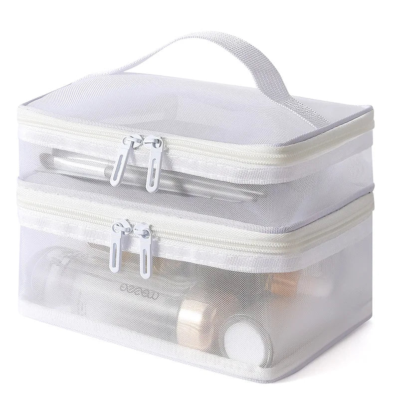 Neceser de viaje de gran capacidad, bolsa de aseo conveniente, bolsa de almacenamiento de viaje al aire libre, estuche de maquillaje impermeable para mujer, nuevo