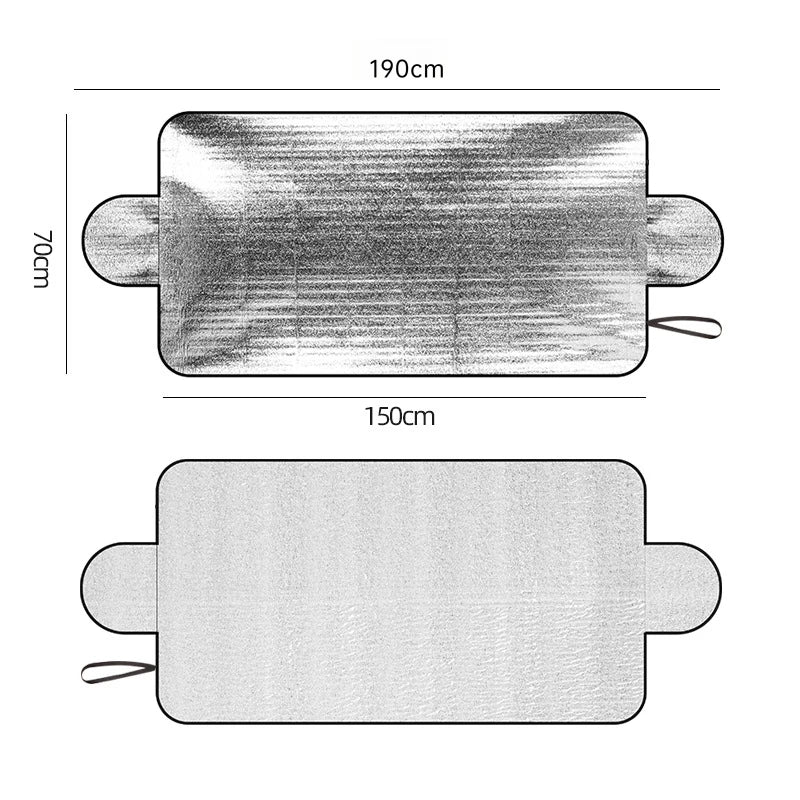 Cubierta universal para parabrisas de coche - Protector contra heladas, hielo, lluvia y sol para la mayoría de coches y todoterrenos, 1 unidad de protector de parabrisas automático