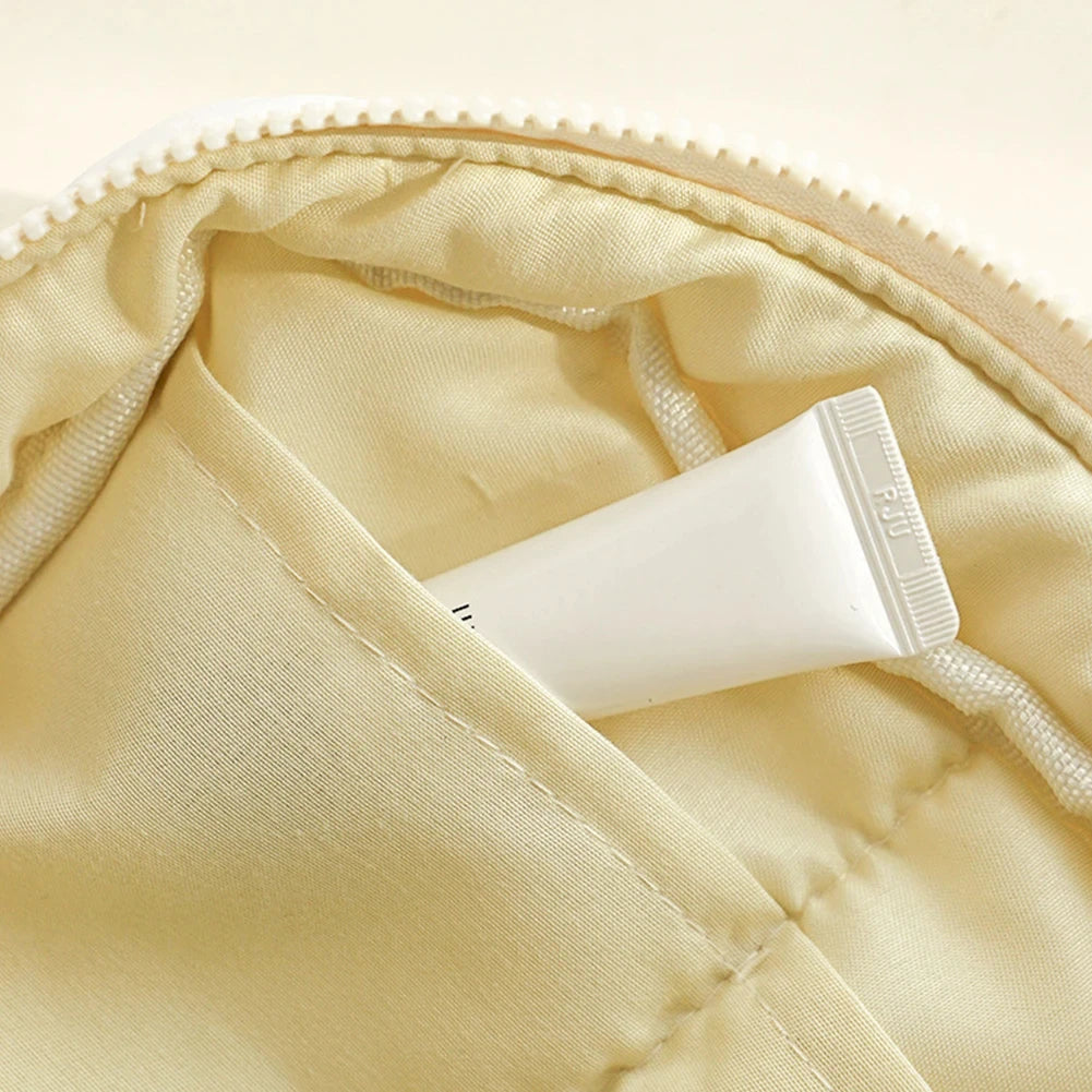 Bolso de maquillaje acolchado para mujer, neceser de maquillaje, bolso estético para cosméticos, neceser de cosméticos impermeable acolchado, bolso de viaje para exteriores