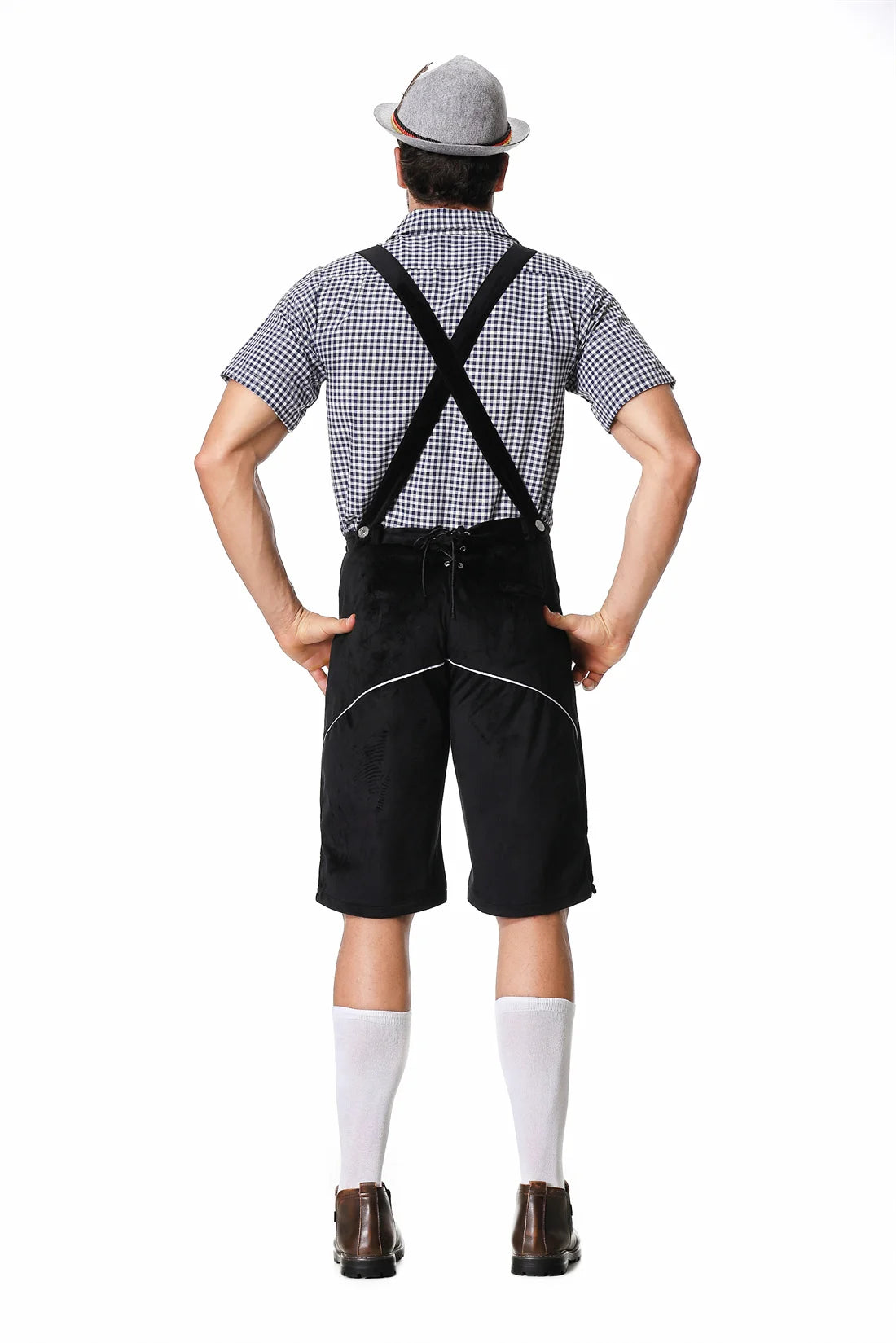 Male Lederhosen Oktoberfest Costumes Bavarian German Beer Festival Cosplay Carnival Halloween Party Outfit For Adult Men