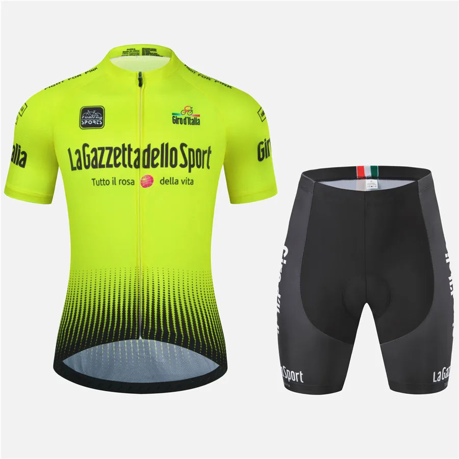 Tour Of Italy Ropa De Ciclismo Maillot Conjunto De Verano Bicicleta De Carretera De Manga Corta Ropa De Ciclismo Hombre Conjunto De Maillot Mtb Ropa Deportiva