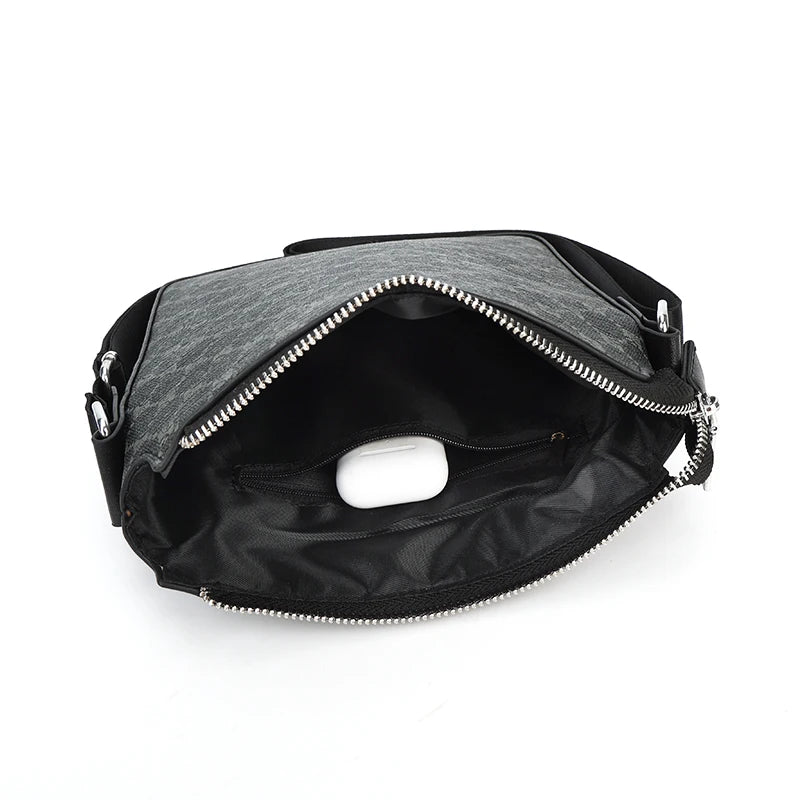 Sac bandoulière de marque de luxe pour hommes, nouveau sac messager décontracté pour homme, sac tendance pour homme, sac en cuir de créateur, sac à bandoulière