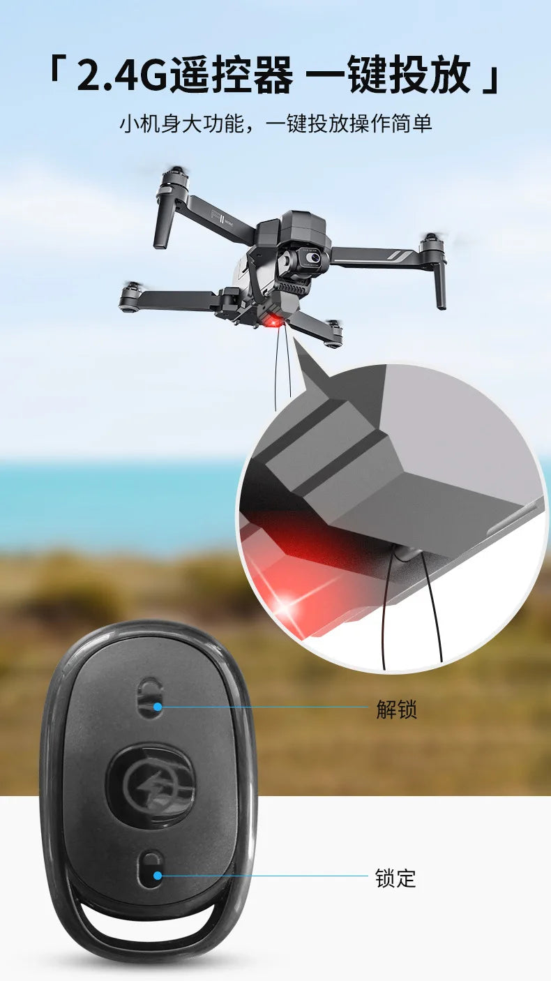Sistema de lanzamiento de drones para DJI Mini 3 Pro/Mini 3/ Mini 2 SE/Mavic 2/2S /Phantom 3 4/4 Pro para escenas de boda, cebo de pesca, rescate
