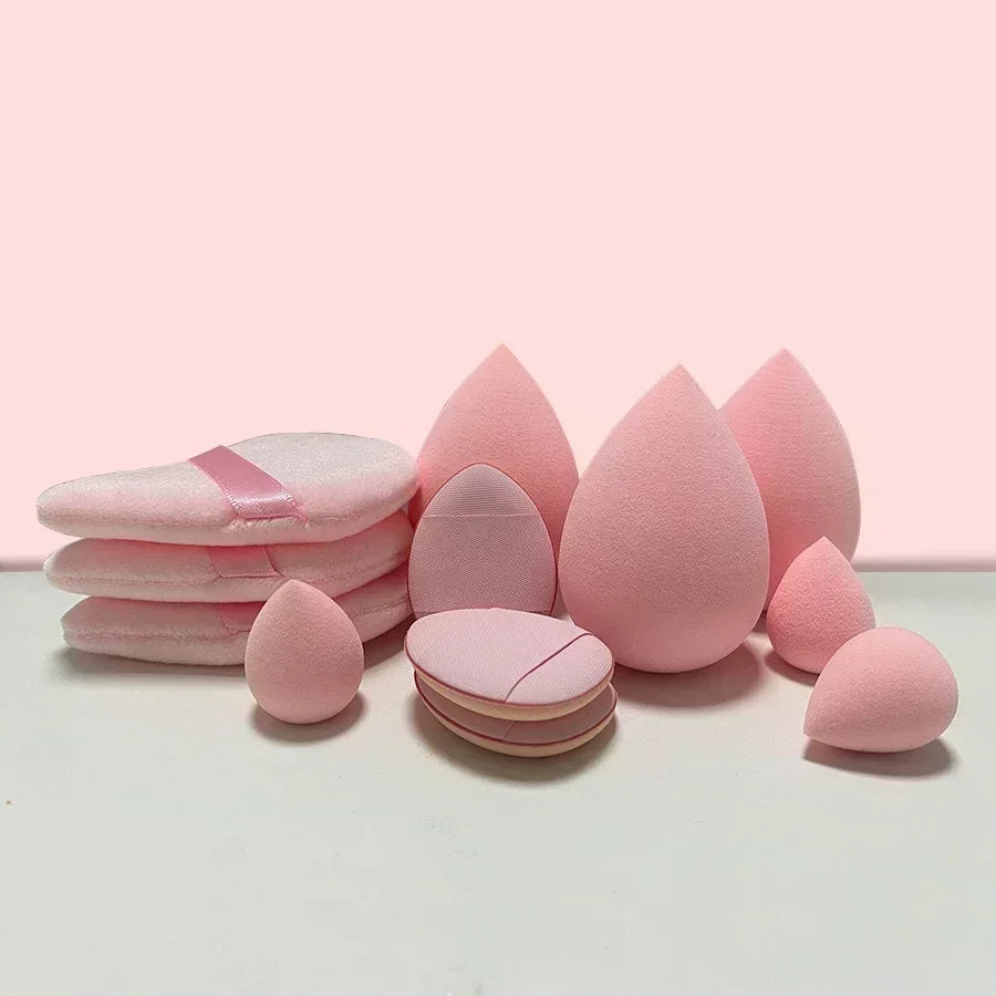 Makeup Sponge Set (12/14 Pcs) β Soft Blenders & Puffs