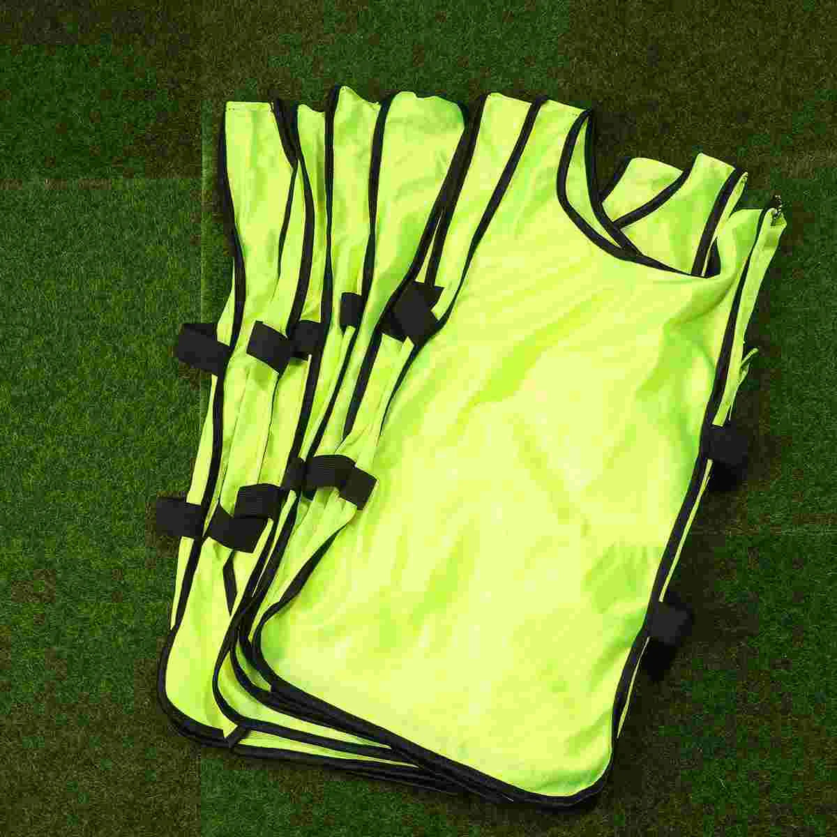 6 Pcs Training Vest Football Kids Practice Equipment Pinnies Youth Sports Basketball