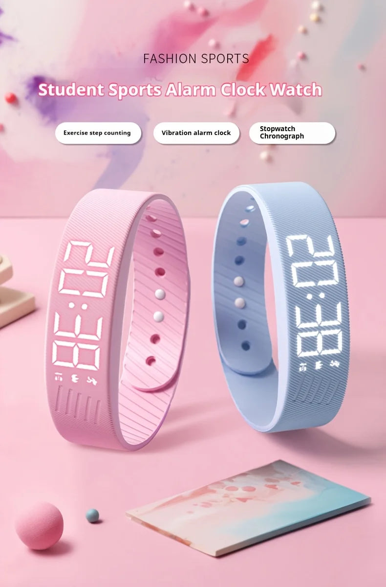 Smart Watch Hombres Mujeres Podómetro Pulsera de fitness Contador de pasos Modo multideporte Pulsera electrónica de moda Simplicidad Smart Band