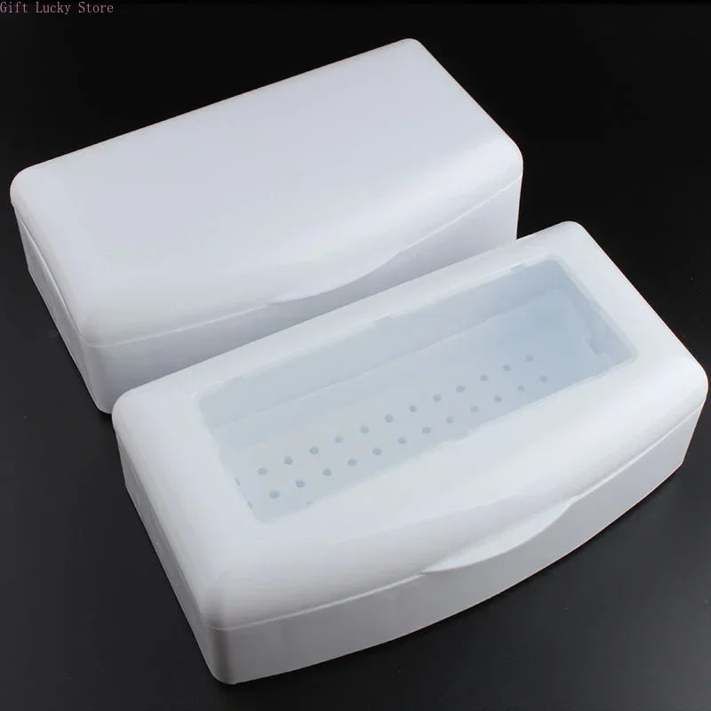 Nail Art Tools Sterilizer Tray, Disinfection Pedicure Manicure Tools Box, Salon Tools