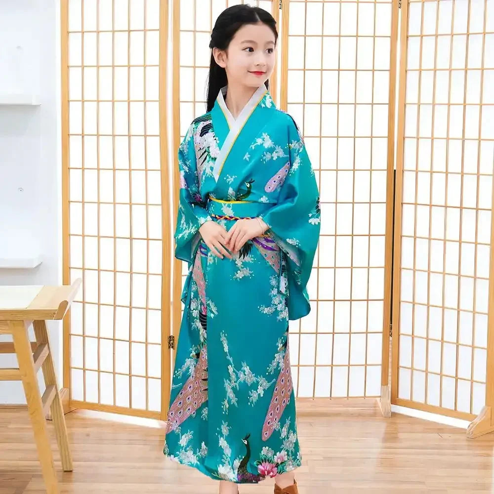 Girls’ Japanese Yukata Kimono