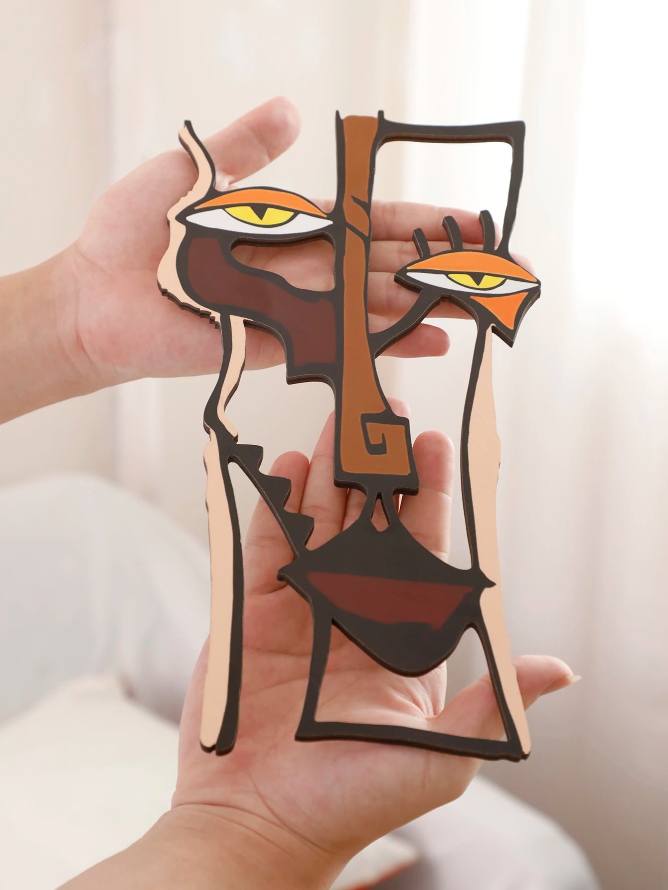 Décoration murale abstraite en bois pour salon, chambre à coucher, couloir, décoration d'intérieur