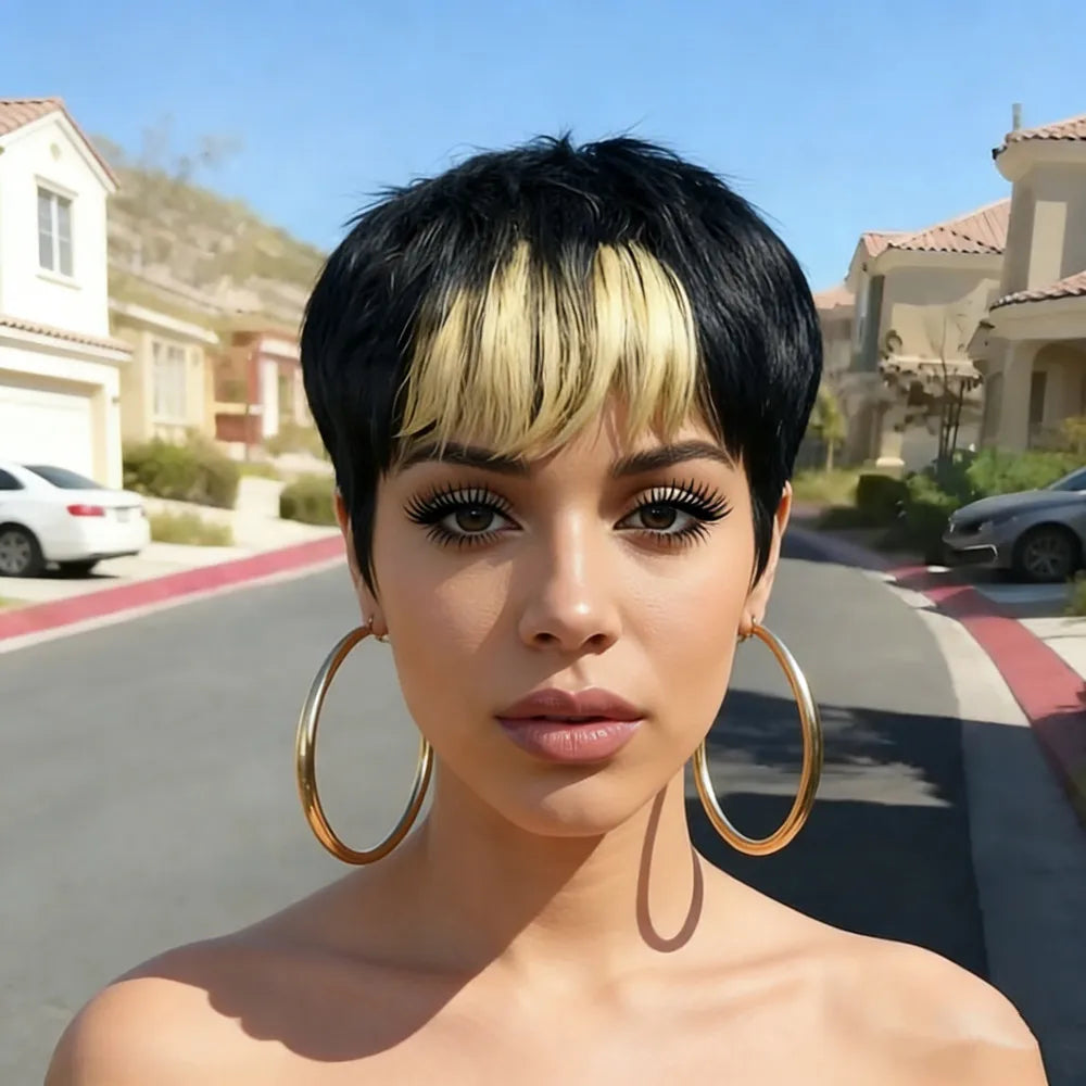Black & 613 Pixie Wig