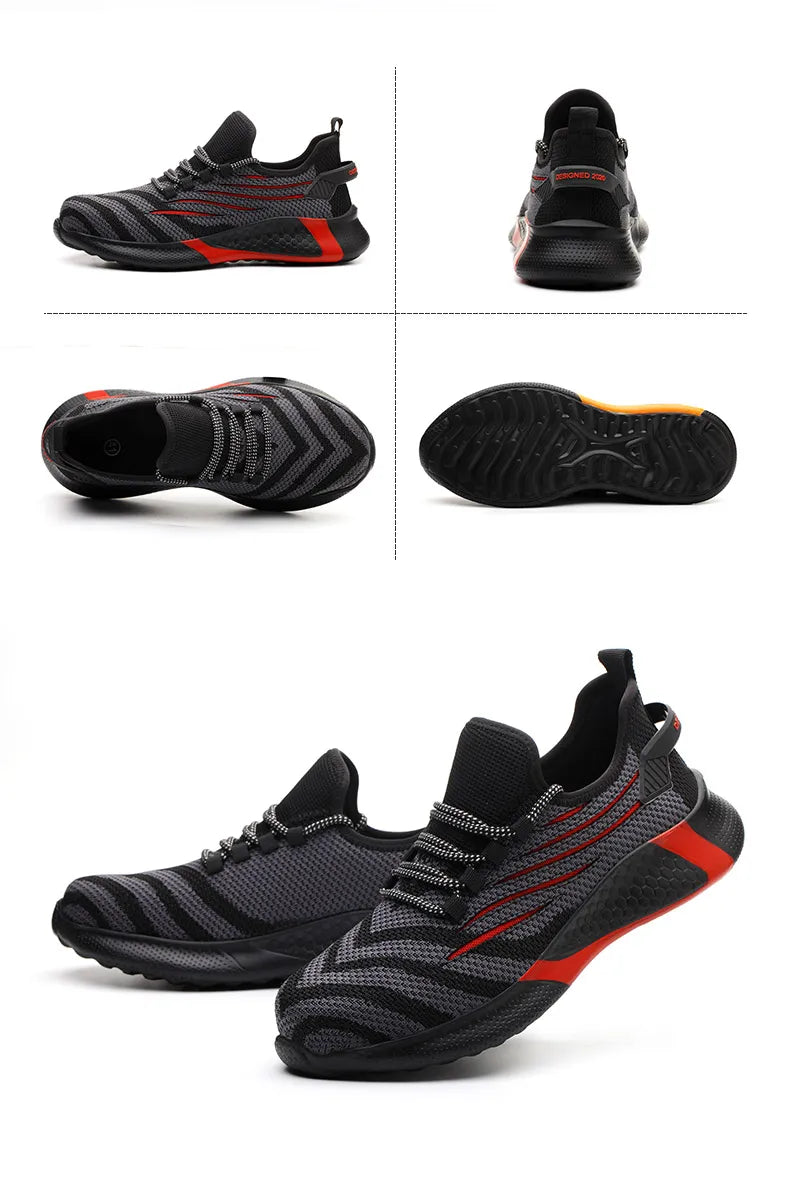 Zapatos de seguridad para hombre, calzado de trabajo antipinchazos, zapatillas de trabajo para hombre, zapatos de trabajo indestructibles, botas para hombre, calzado ligero para hombre, botas de seguridad