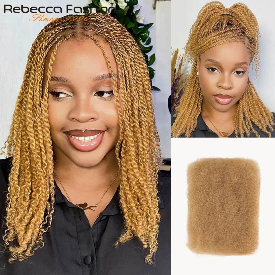 Cheveux Afro Crépus en Vrac, Doux et Légers, 100% Cheveux Humains à Texture Naturelle, Confortables et Durables, Cheveux Vierge Grade 16A