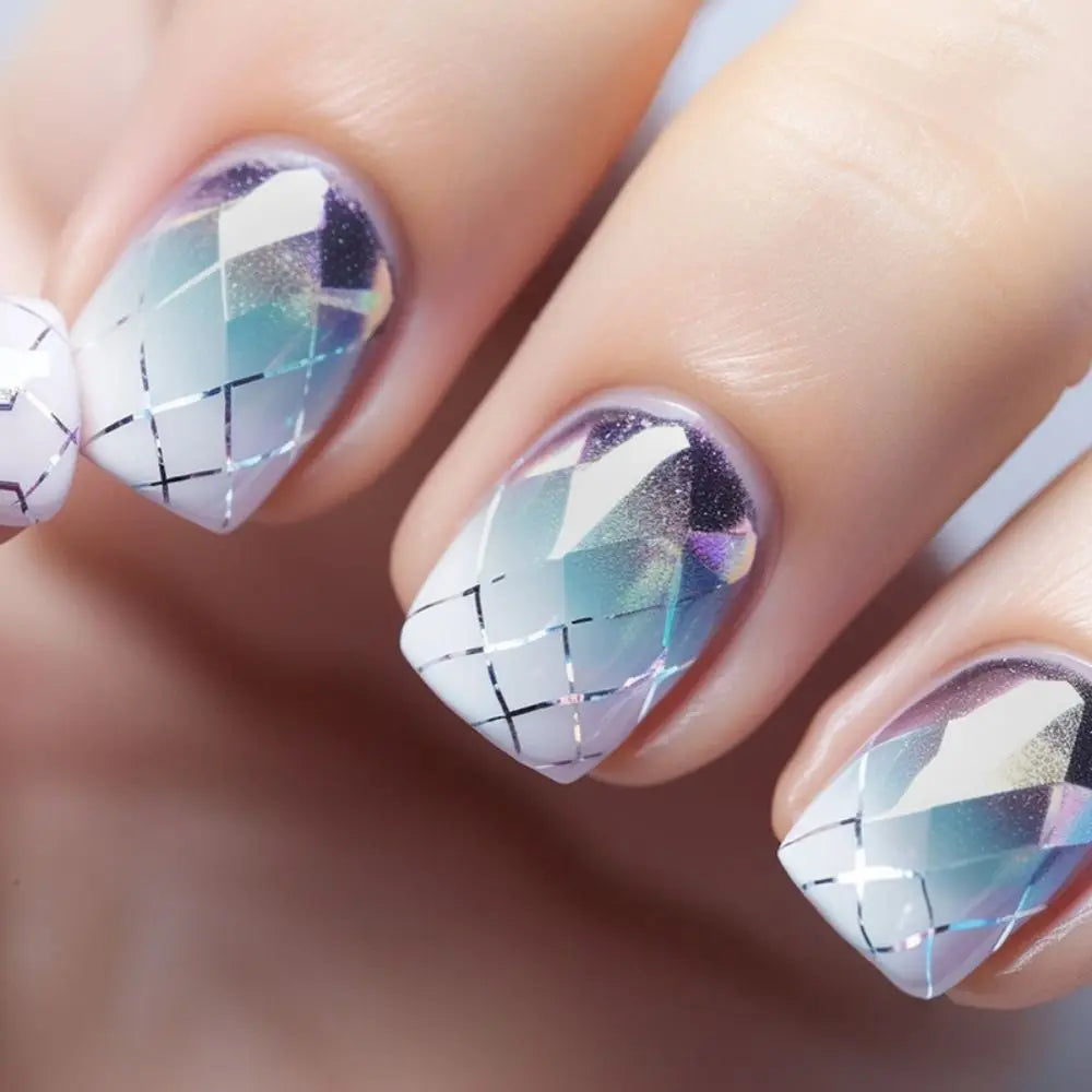 Uñas francesas azules